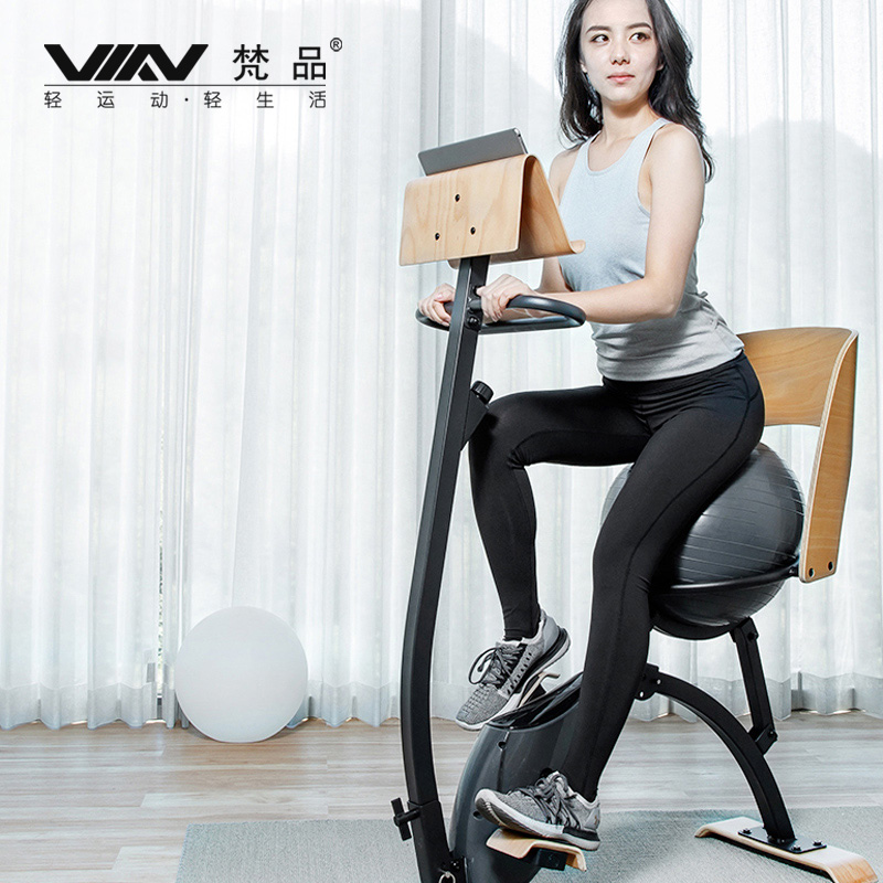 梵品瑜伽车V-Yoga-Bike小型健身车磁控瑜伽球自行车轻运动家居静音运动健身车